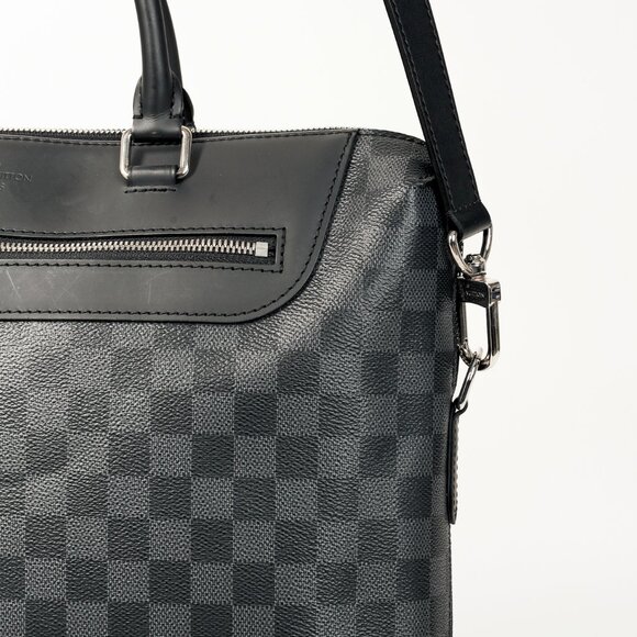 Louis Vuitton Damier Graphite Porte Documents Jour Black Briefcase Work Bag - Picture 9 of 16